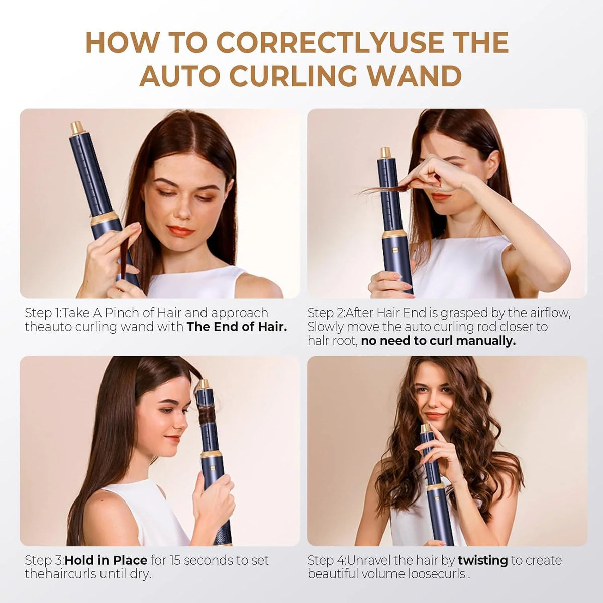 UKLISS 638 5-in-1 Hot Air Styling Brush Set | Dry, Curl, Straighten & Smooth