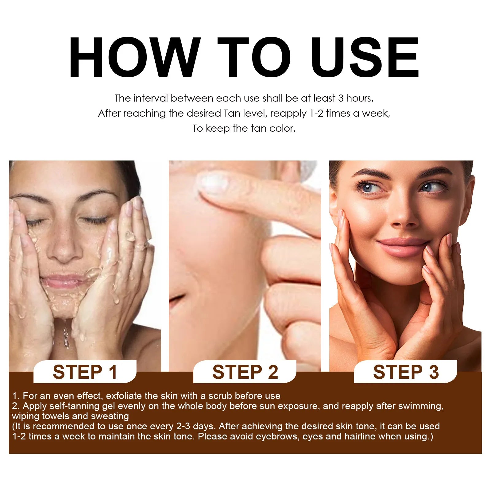Bronzing Tanning Gel – Natural Self-Tanning Booster for Face & Body | 50g / 200g