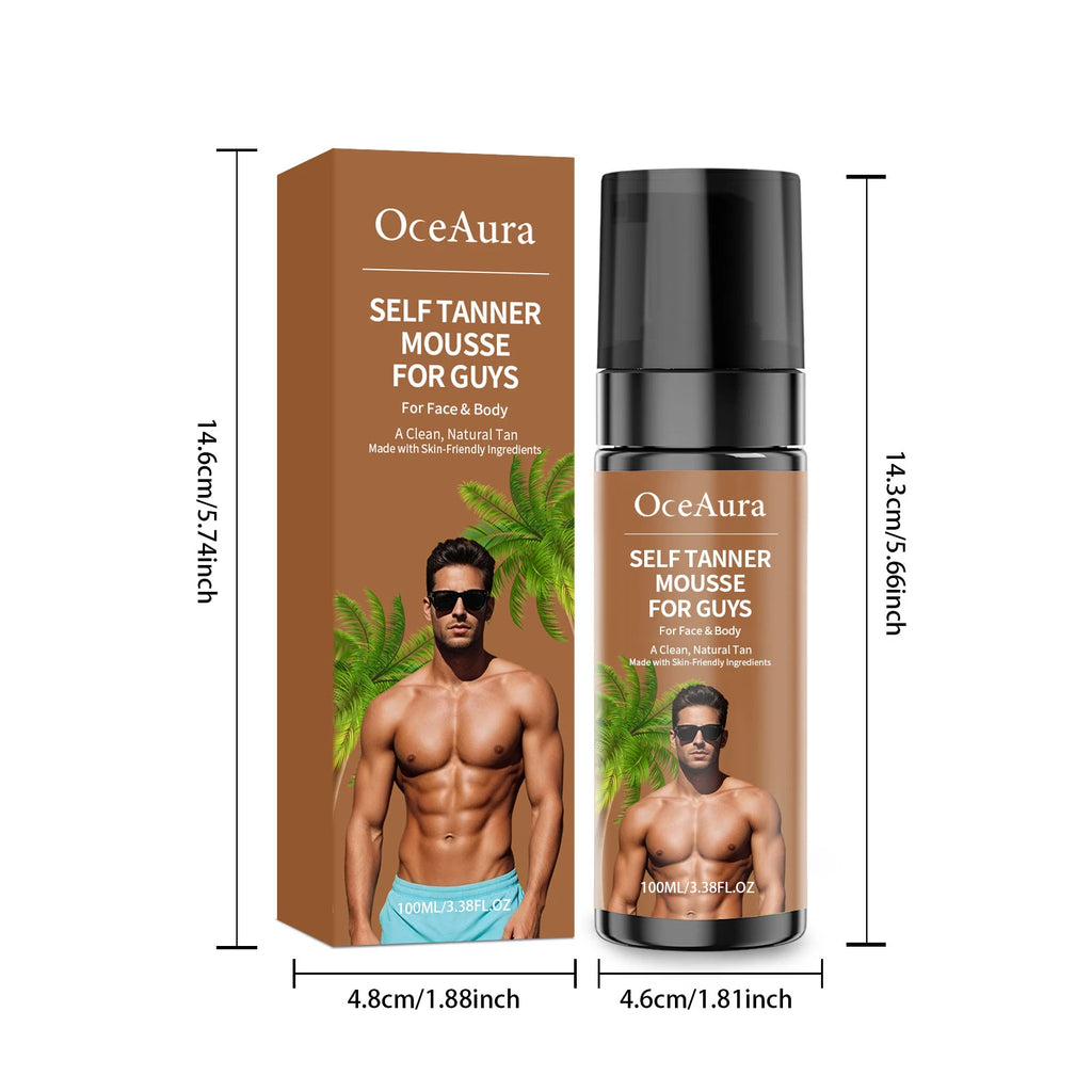 Self-Tanning Mousse – Natural Sunless Tan | Streak-Free & Quick-Drying | 100ml