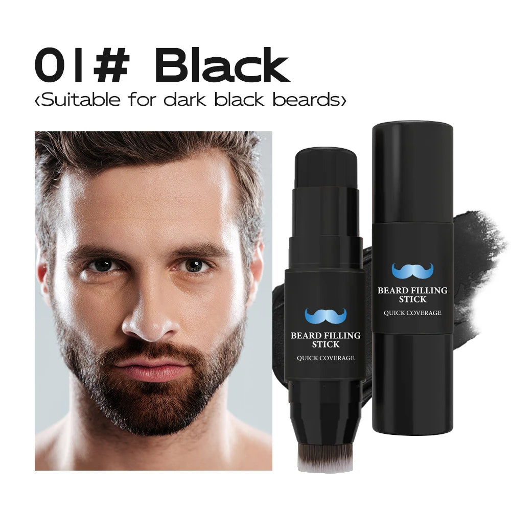 2-in-1 Beard Filler Pen with Brush – Natural-Looking Beard & Mustache Touch-Up | Long-Lasting | 7g