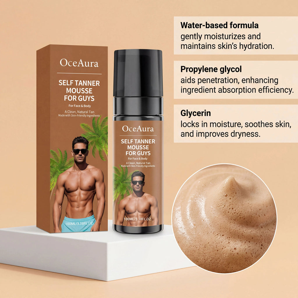 Self-Tanning Mousse – Natural Sunless Tan | Streak-Free & Quick-Drying | 100ml