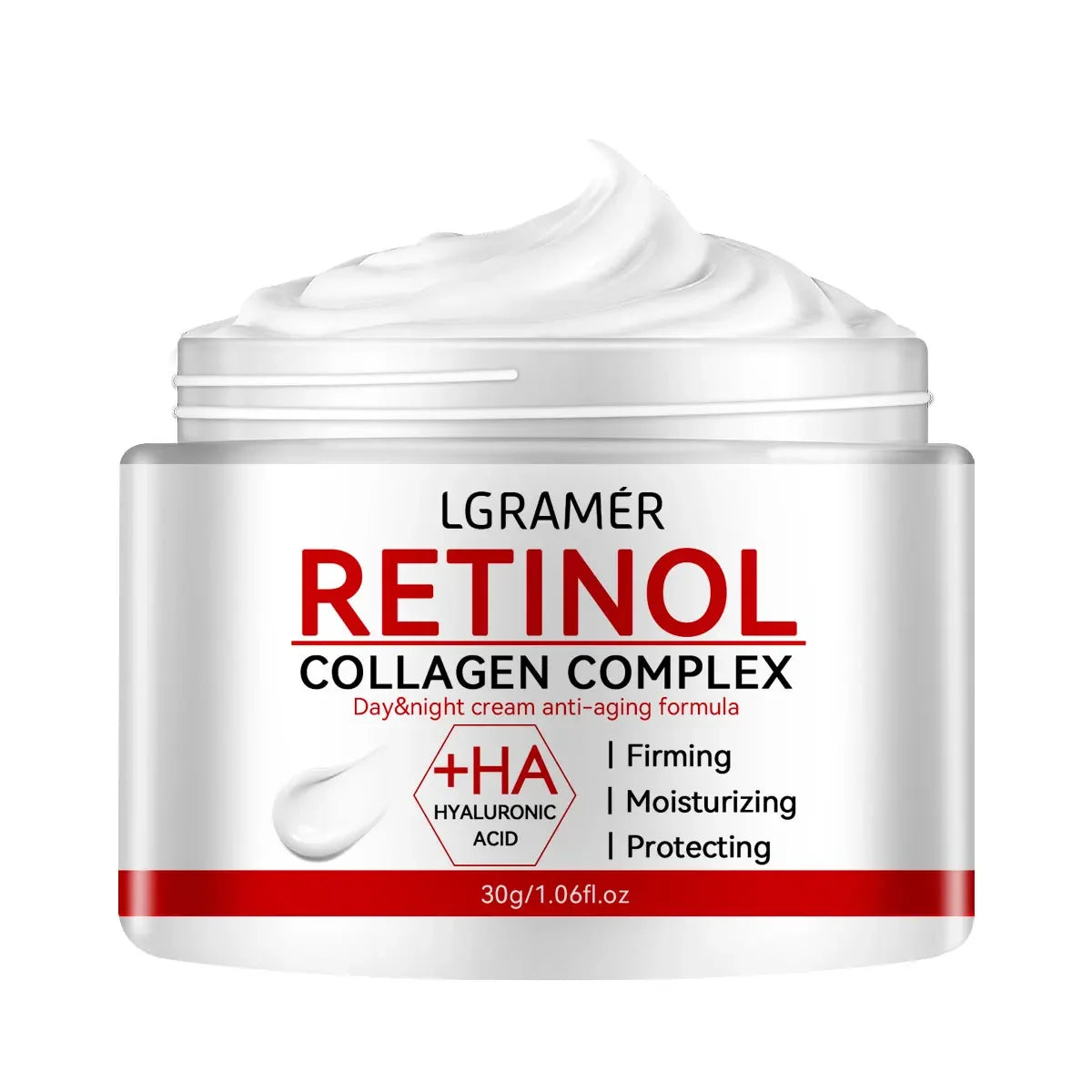 Retinol Collagen Face Cream – Firming, Hydrating & Anti-Wrinkle Moisturizer (30g / 60g)
