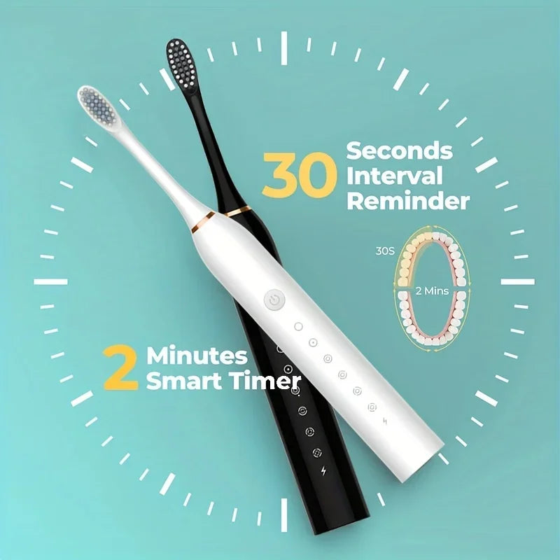 Six-Speed Rechargeable Sonic Electric Toothbrush | Smart Oral Care for Adults & Children