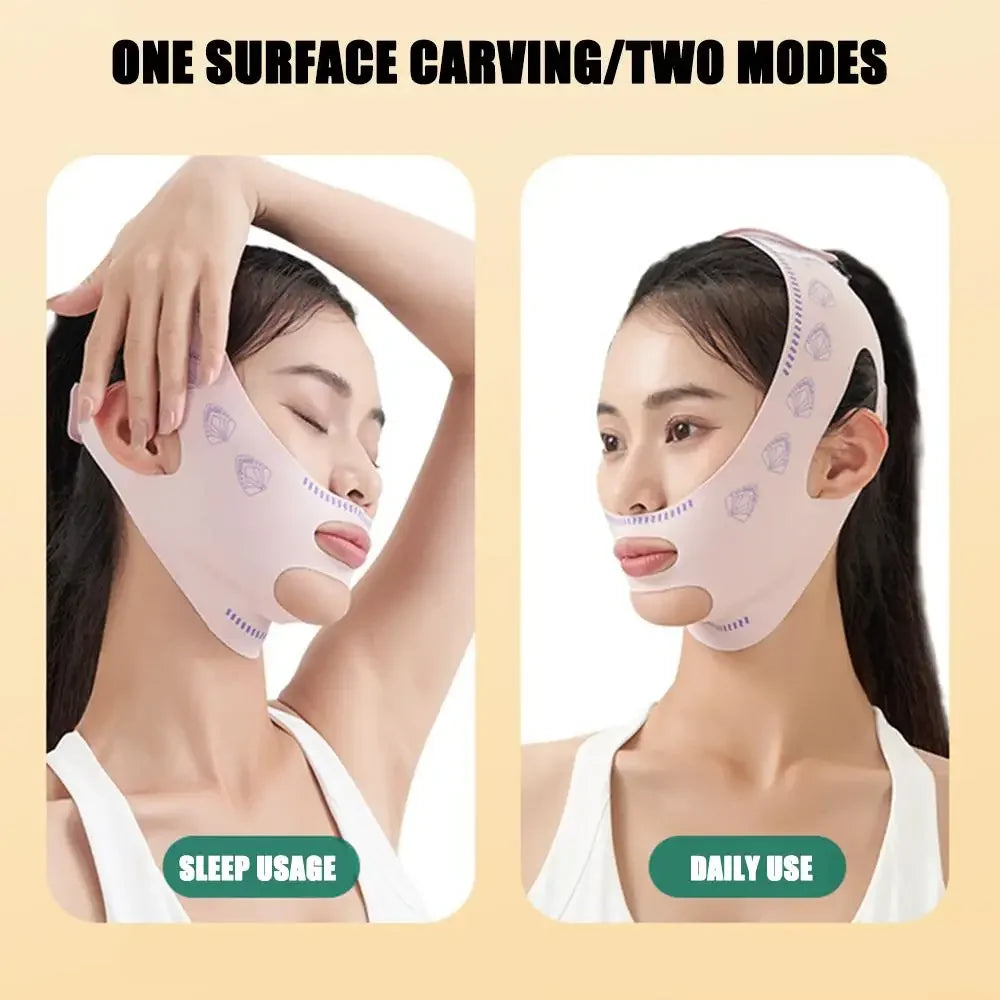 V-Line Chin Support Band – Reusable Face Contouring & Jawline Support Mask