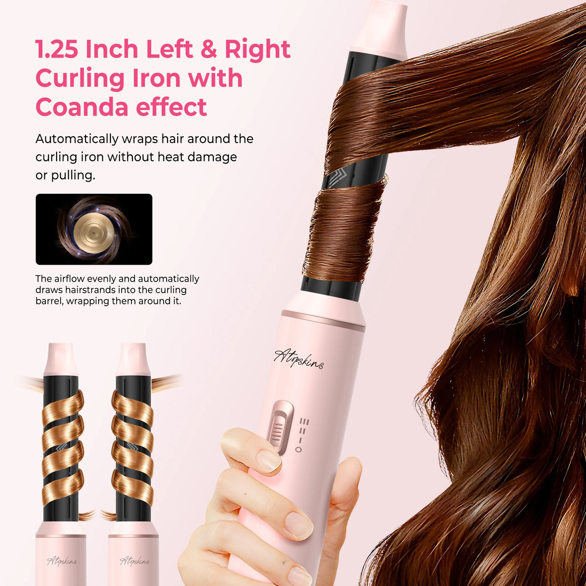 5-in-1 Hot Air Hair Styler | Dryer, Curler, Straightener & Volumizing Brush